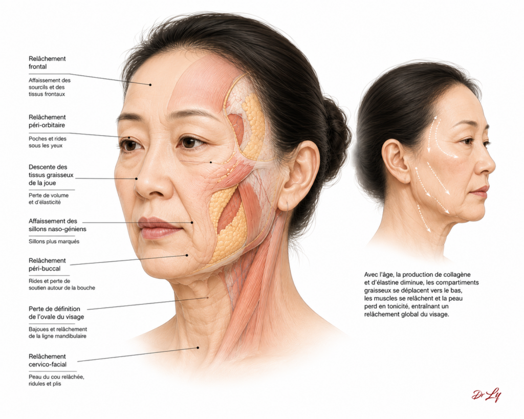 Relâchement du visage